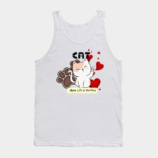 Cat Mama Life Is Purrfect Tank Top